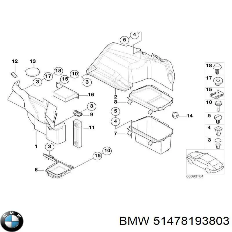 Купить 51478193803 BMW 