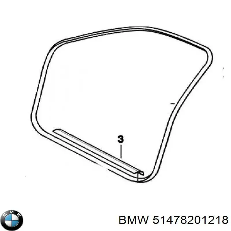 Накладка дверного порога внутренняя передняя левая на BMW 3 (E46) купить.