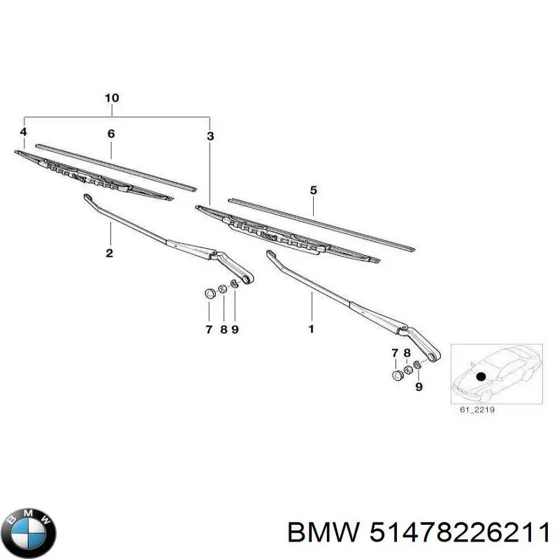  BMW 51478226211 цена, от 10.16 USD