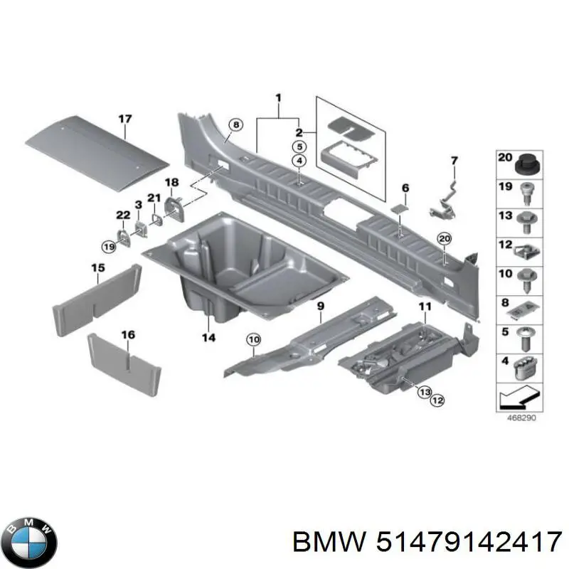 Купить 51479142417 BMW 