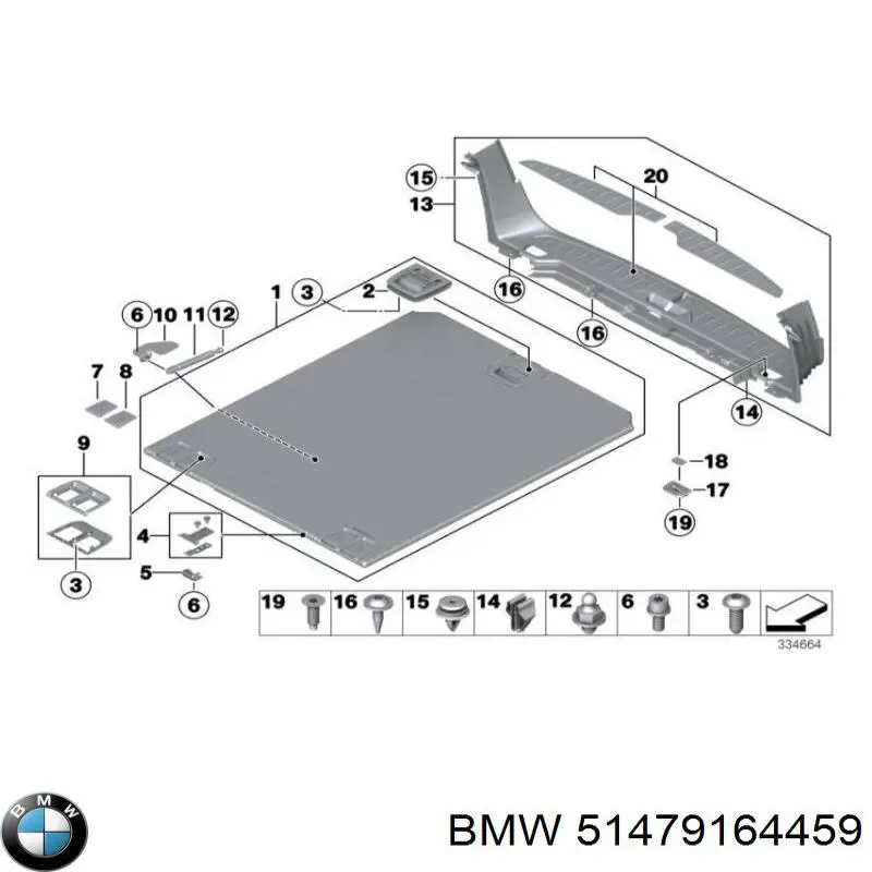  BMW 51479164459 цена, от 17.92 USD