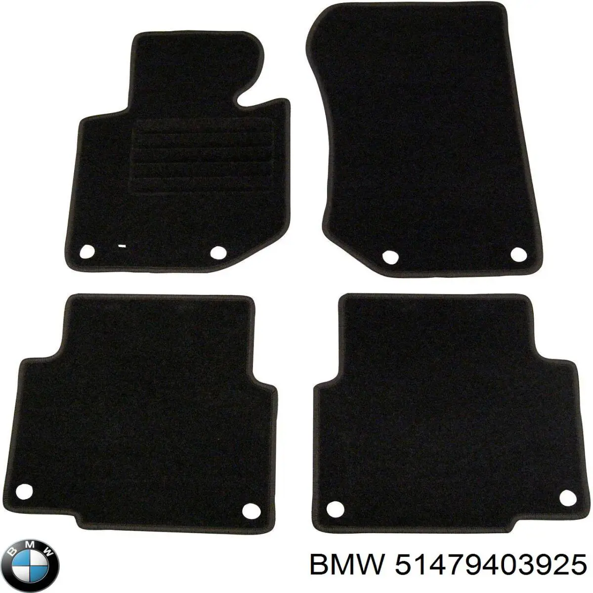 Комплект ковриков BMW 51479403925 цена, от 243.33 USD
