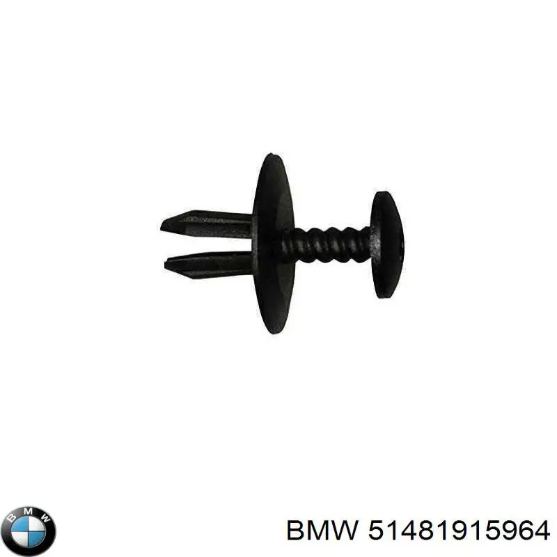Пистон (клип) крепления подкрылка переднего крыла BMW 51481915964
