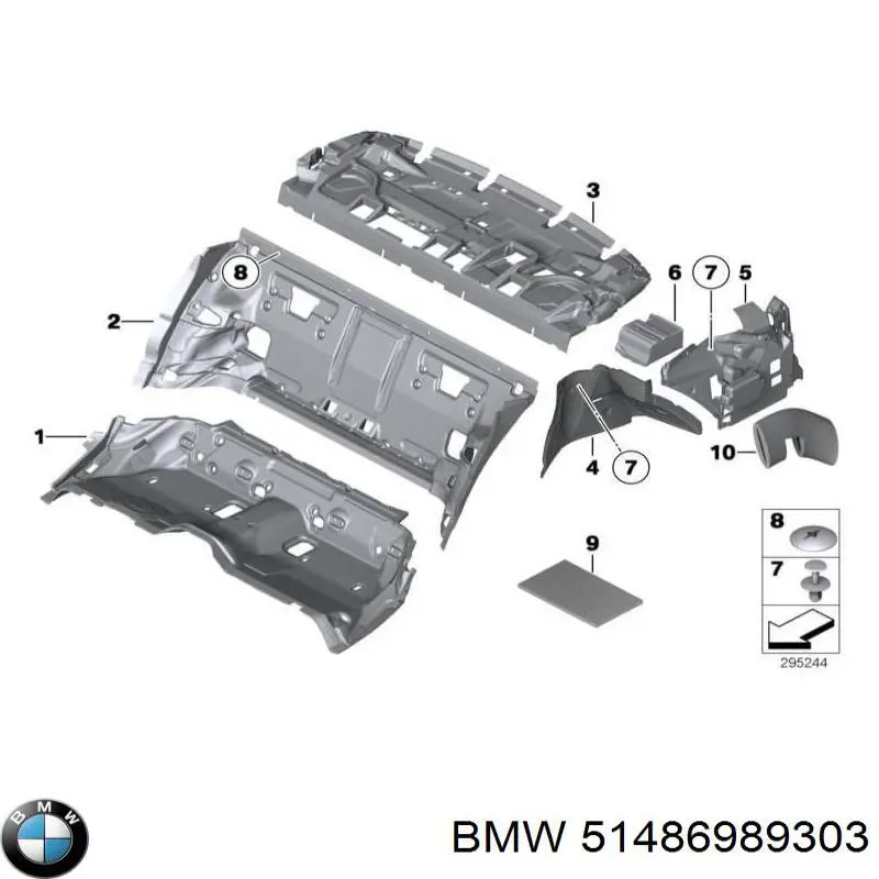  BMW 51486989303 цена, от 6.29 USD