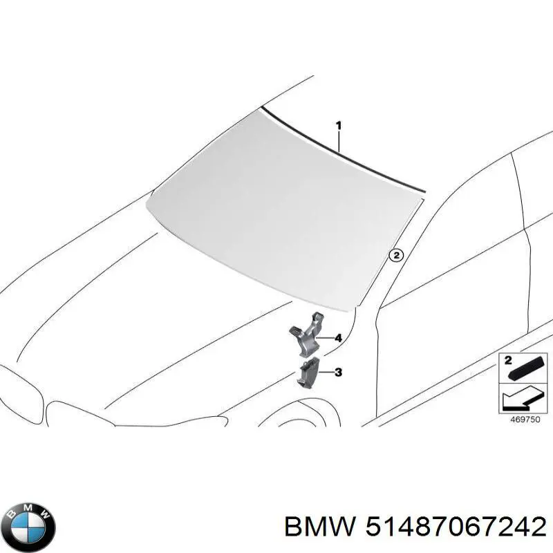 Купить 51487067242 BMW Шумоизоляция моторного щита