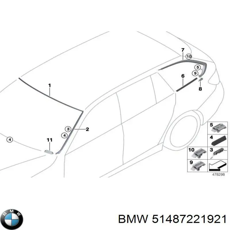 Купить 51487221921 BMW 