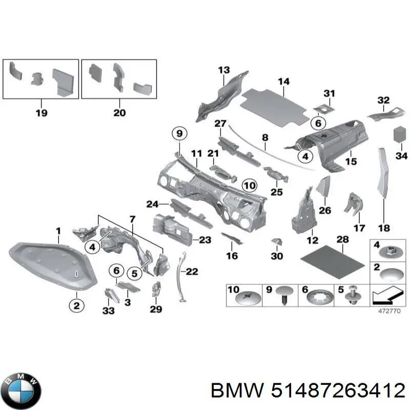  BMW 51487263412 цена, от 10.14 USD