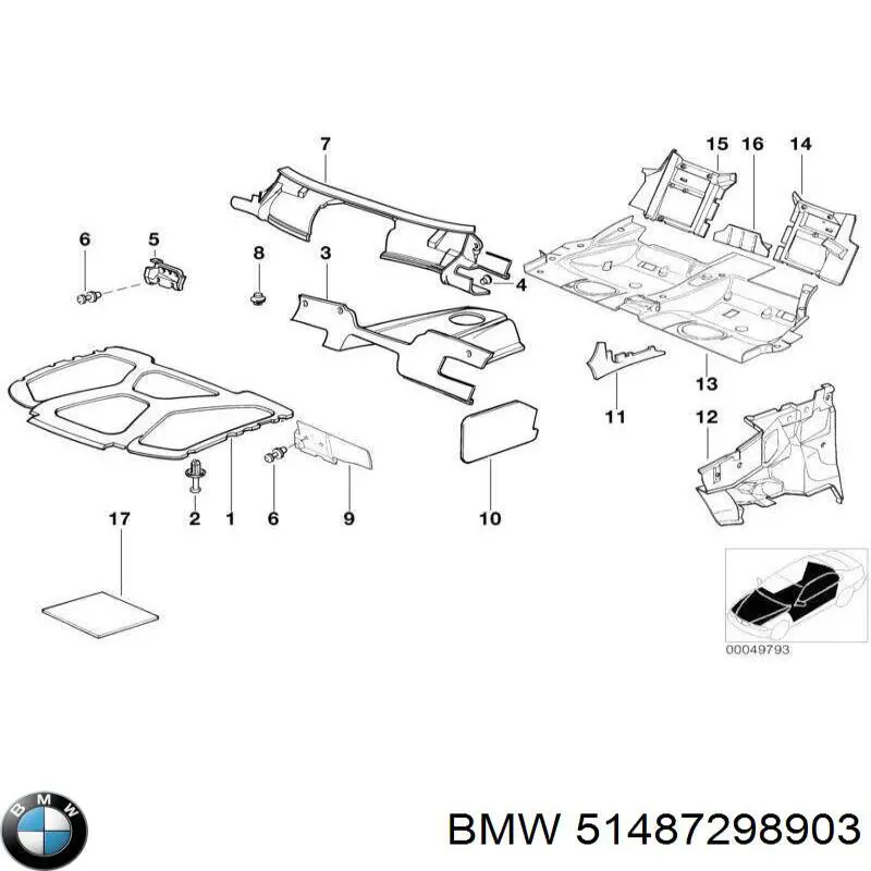  BMW 51487298903 цена, от 14.11 USD