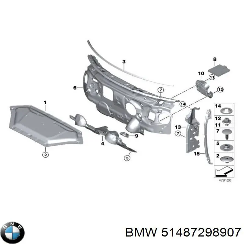  BMW 51487298907 цена, от 12.67 USD