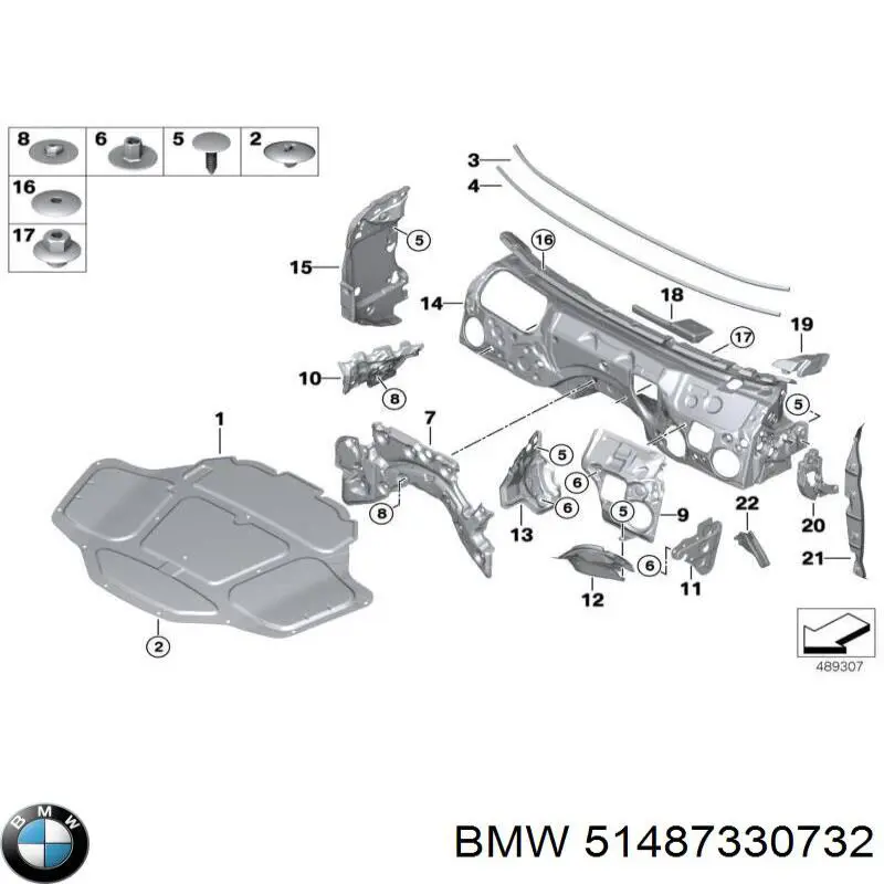  BMW 51487330732 цена, от 22.80 USD