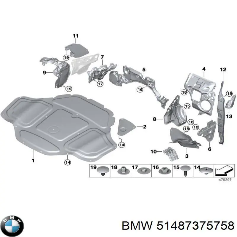  BMW 51487375758 цена, от 19.00 USD