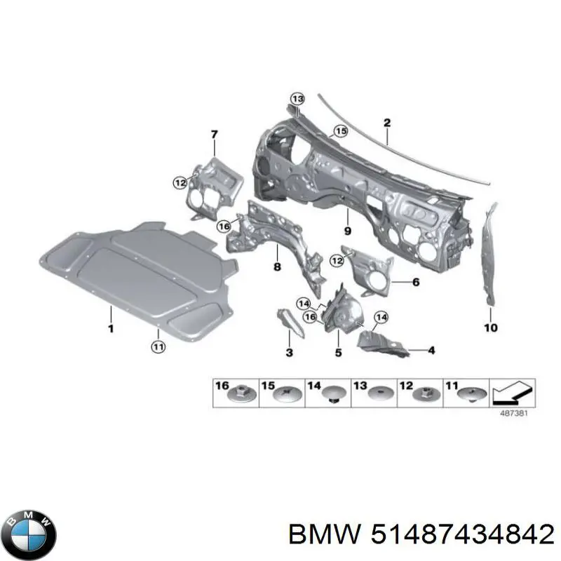  BMW 51487434842 цена, от 22.81 USD