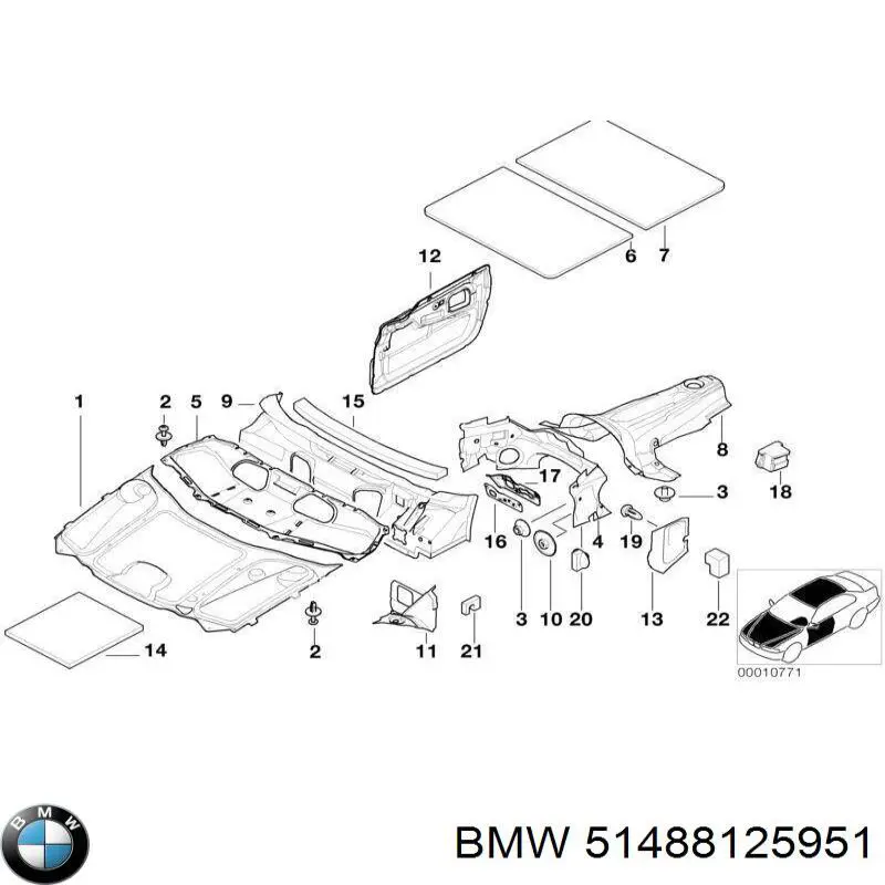 Шумоизоляция капота PBM25007A Signeda