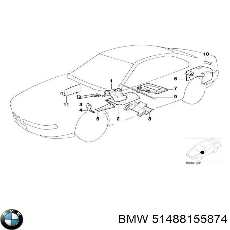 Купить 51488155874 BMW 