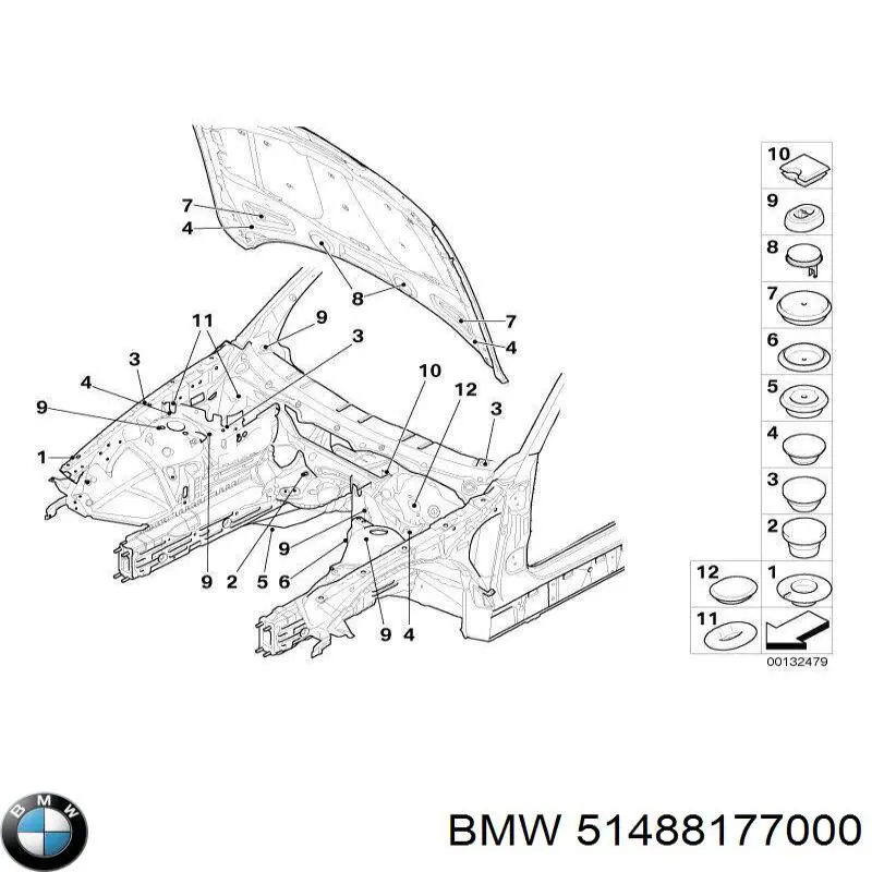  BMW 51488177000 цена, от 25.42 USD