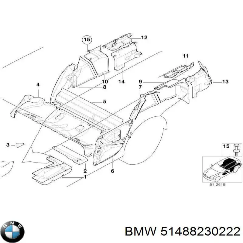  BMW 51488230222 цена, от 13.94 USD