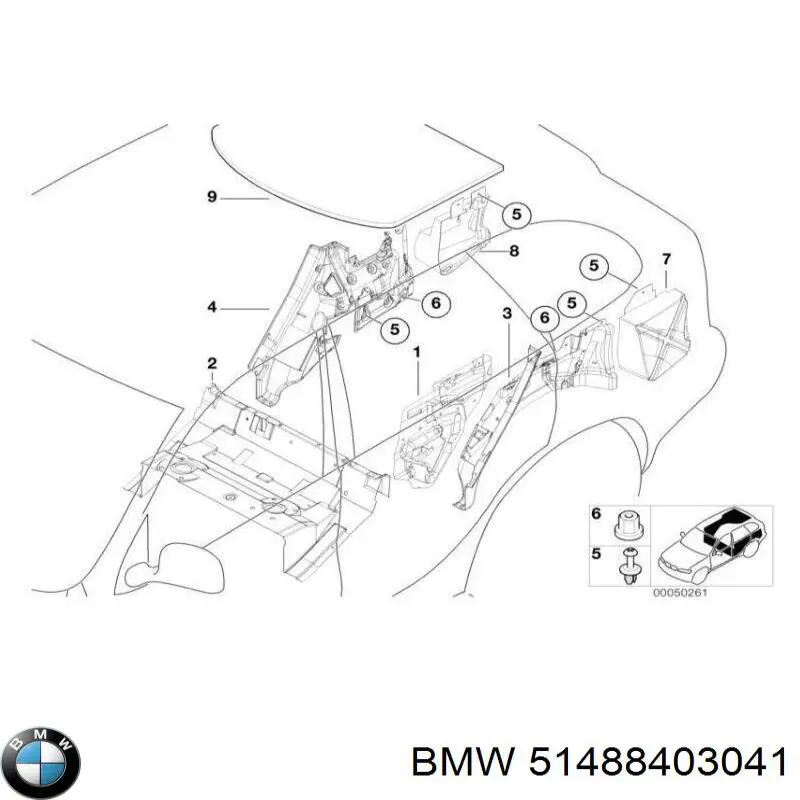  BMW 51488403041 цена, от 24.07 USD
