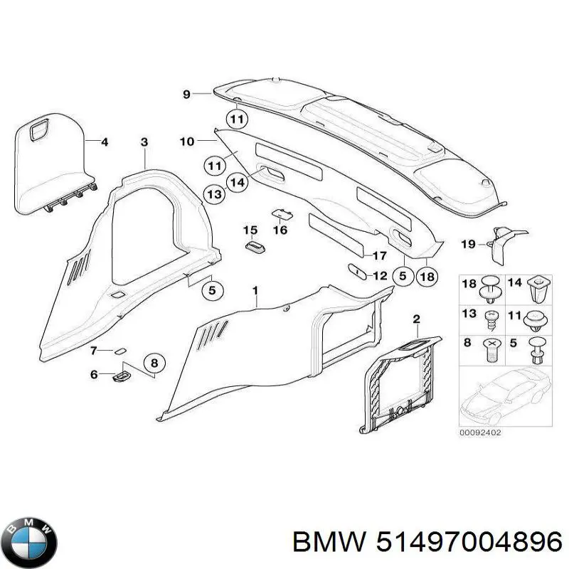  BMW 51497004896 цена, от 29.97 USD
