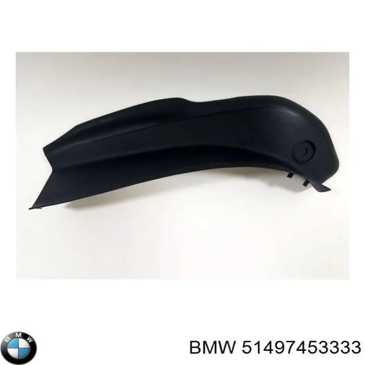 51497453333 BMW placa sobreposta traseira esquerda de agueiro