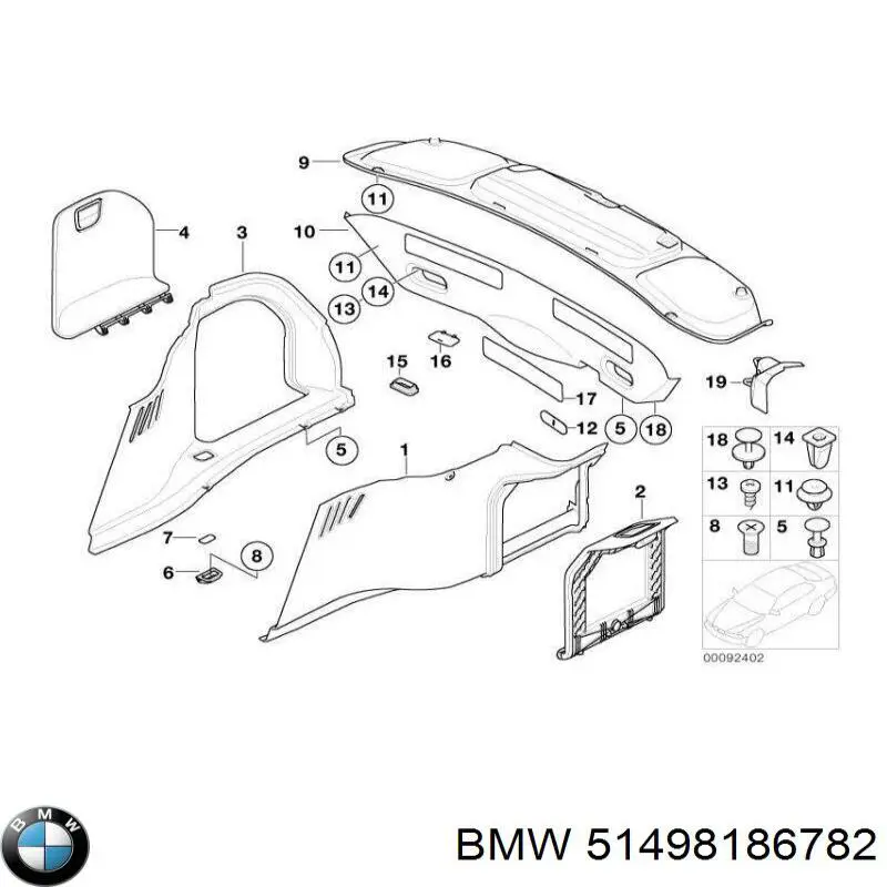  BMW 51498186782 цена, от 10.14 USD