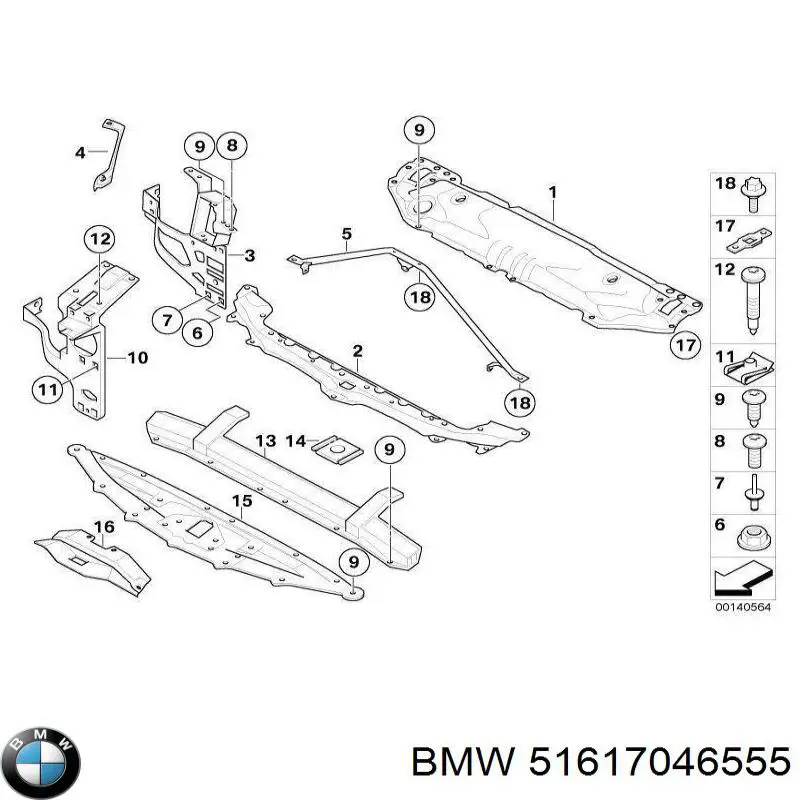 Купить 51617046555 BMW 