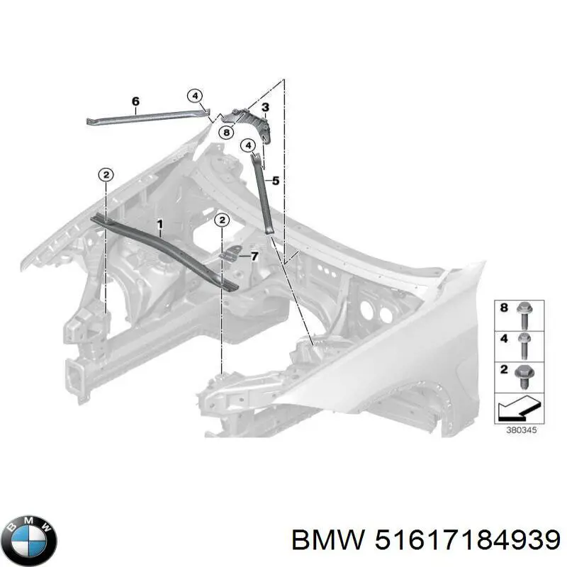 Распорка передних стоек подвески левая на BMW X5 (E70) купить.