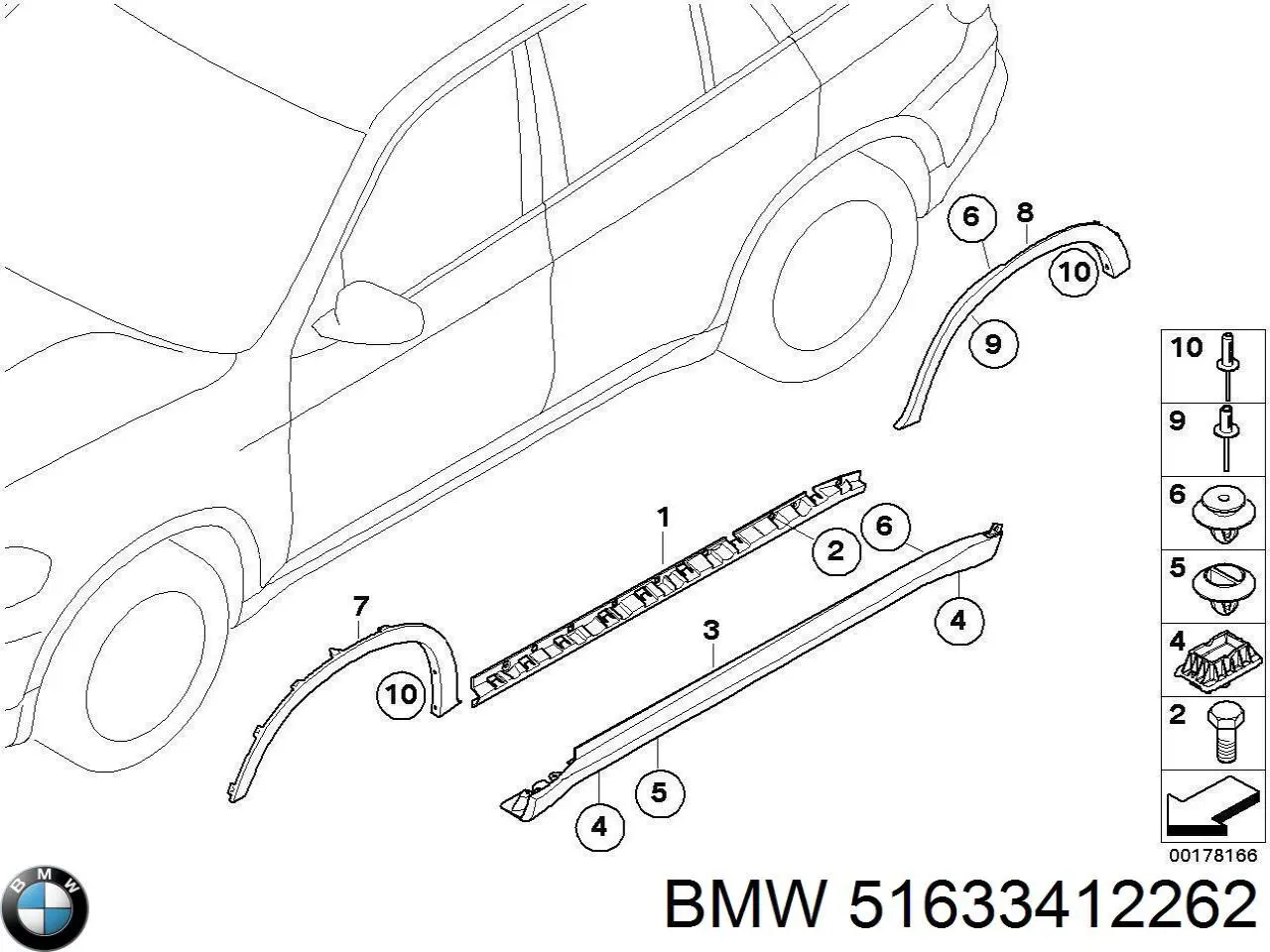 51633412262 BMW Болт крепления головки блока цилиндров