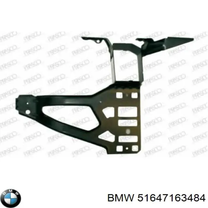 Суппорт радиатора правый / монтажная панель крепления фар BMW 51647163484 цена, от 25.10 USD