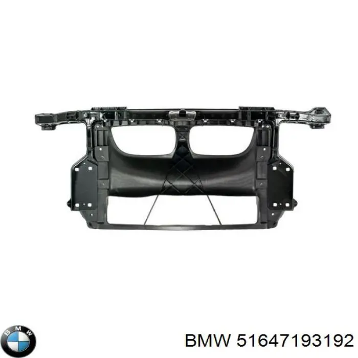 51647193192 BMW суппорт радиатора в сборе (монтажная панель крепления фар)