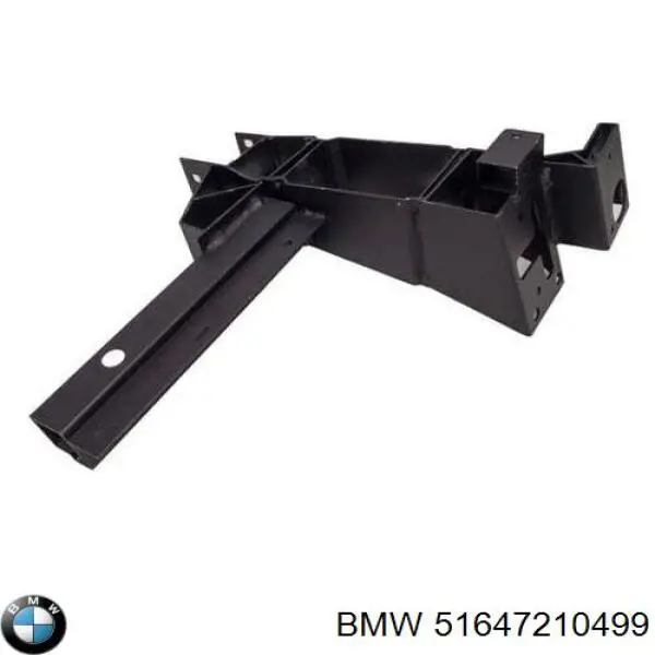 51647210499 BMW суппорт радиатора левый (монтажная панель крепления фар)