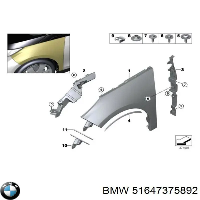  51647375892 BMW