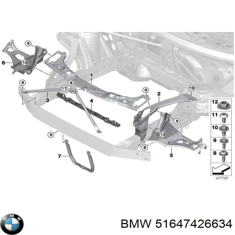 Крепление фары передней, правой Signeda PBM30037AR цена, от 46.68 USD
