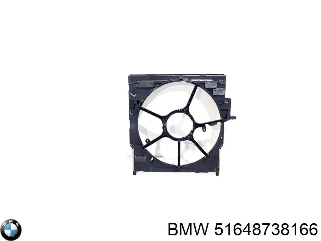 Воздуховод (дефлектор) радиатора BMW 51648738166 цена, от 243.85 USD