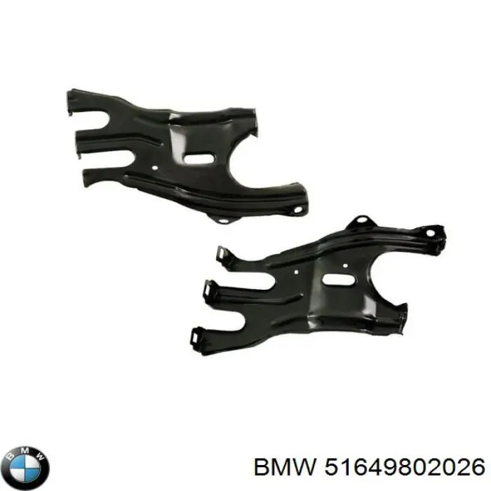 51649802026 BMW suporte superior do radiador (painel de montagem de fixação das luzes)