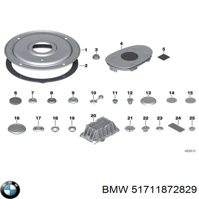 Ремкомплект главного тормозного цилиндра BMW 51711872829