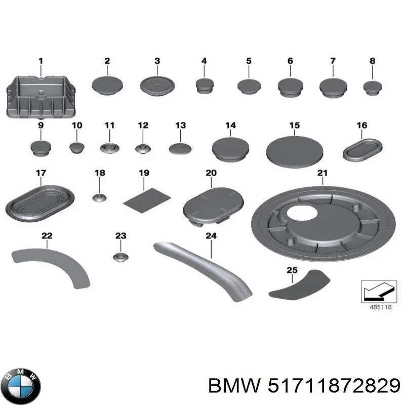 Ремкомплект главного тормозного цилиндра BMW 51711872829 цена, от 3.70 USD