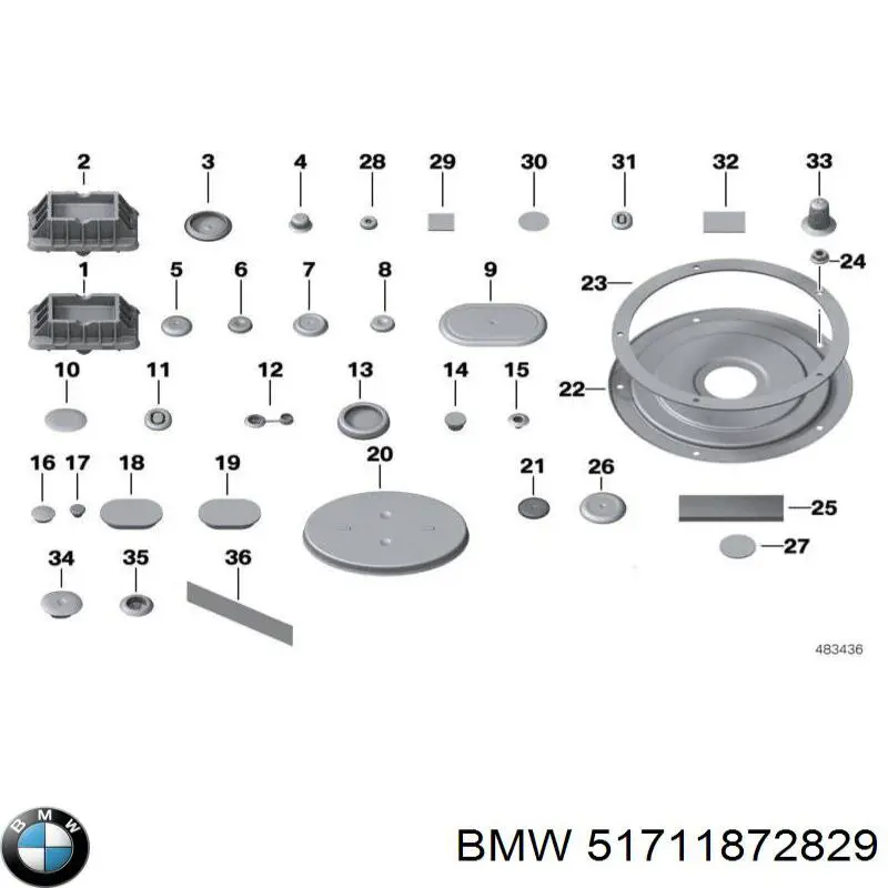 Купить 51711872829 BMW Ремкомплект тормозного цилиндра