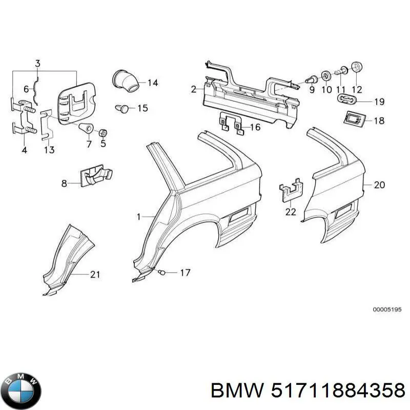 Защита топливозаливной горловины на BMW 3 (E30) купить.
