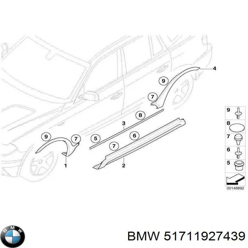  BMW 51711927439 цена, от 0.28 USD
