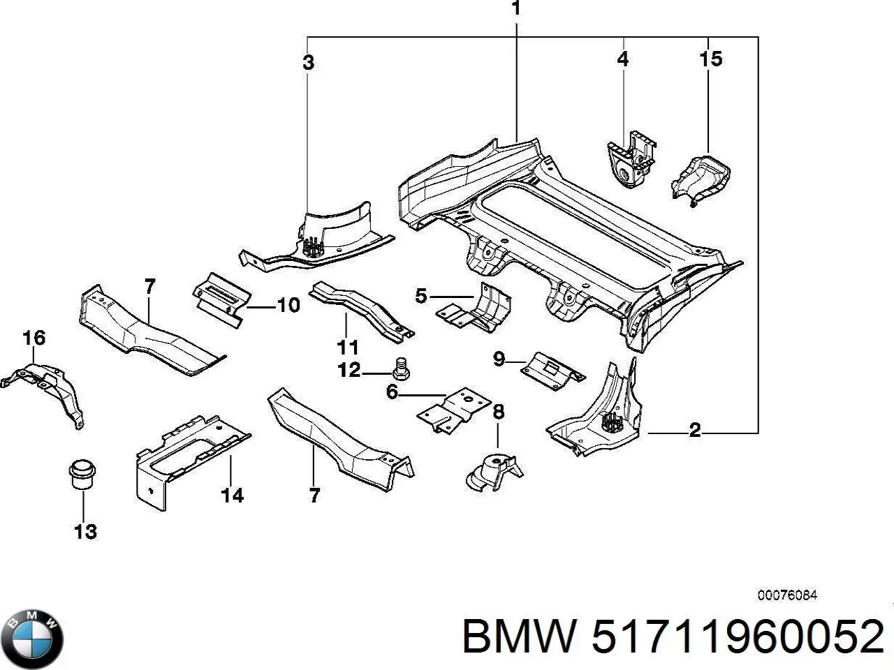 Купить 51711960052 BMW 