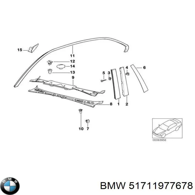 51711977678 BMW Автостекло