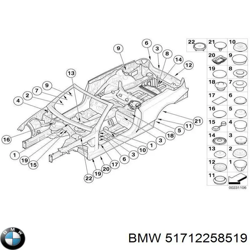 Купить 51712258519 BMW Ремкомплект тормозного цилиндра