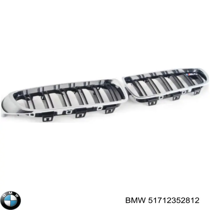Решетка радиатора правая BMW 51712352812 цена, от 63.35 USD