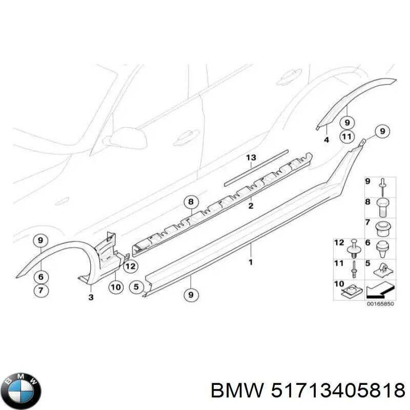 TQ54142 Tqparts expansor (placa sobreposta de arco do pára-lama dianteiro direito)