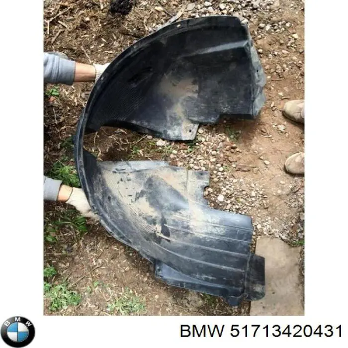 Подкрылок крыла переднего левый BMW 51713420431 цена, от 69.68 USD