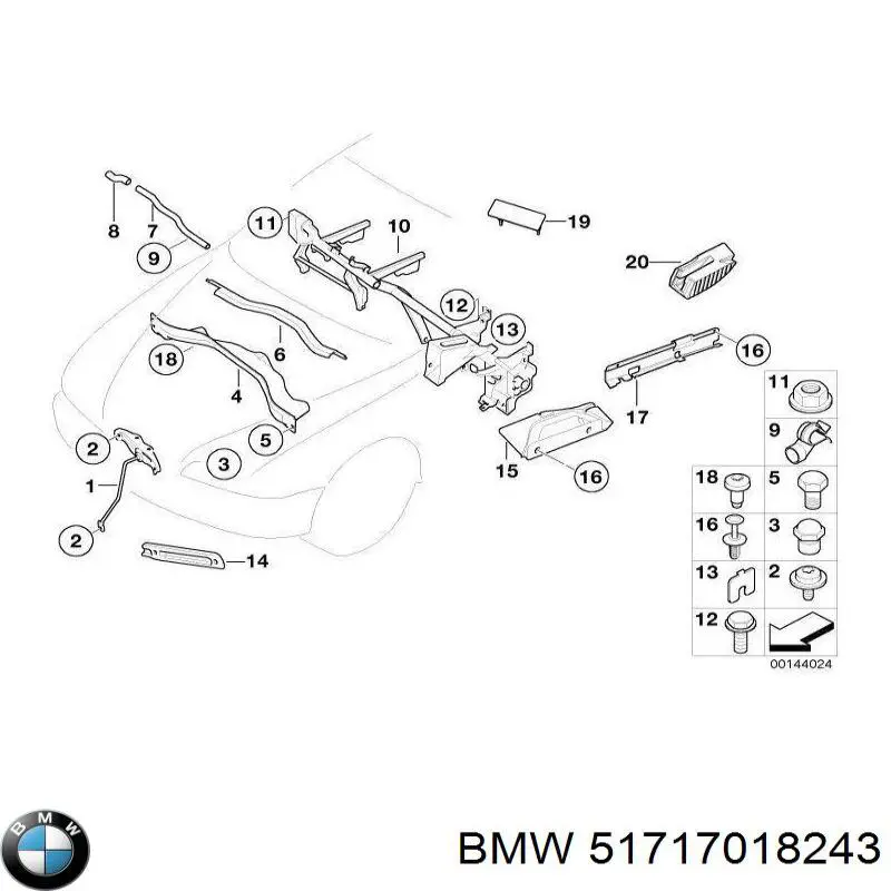  BMW 51717018243 цена, от 22.80 USD
