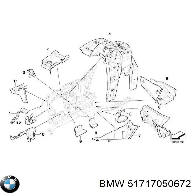 Купить 51717050672 BMW 