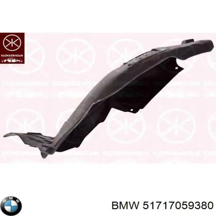 51717059380 BMW guarda-barras direito dianteiro do pára-lama dianteiro