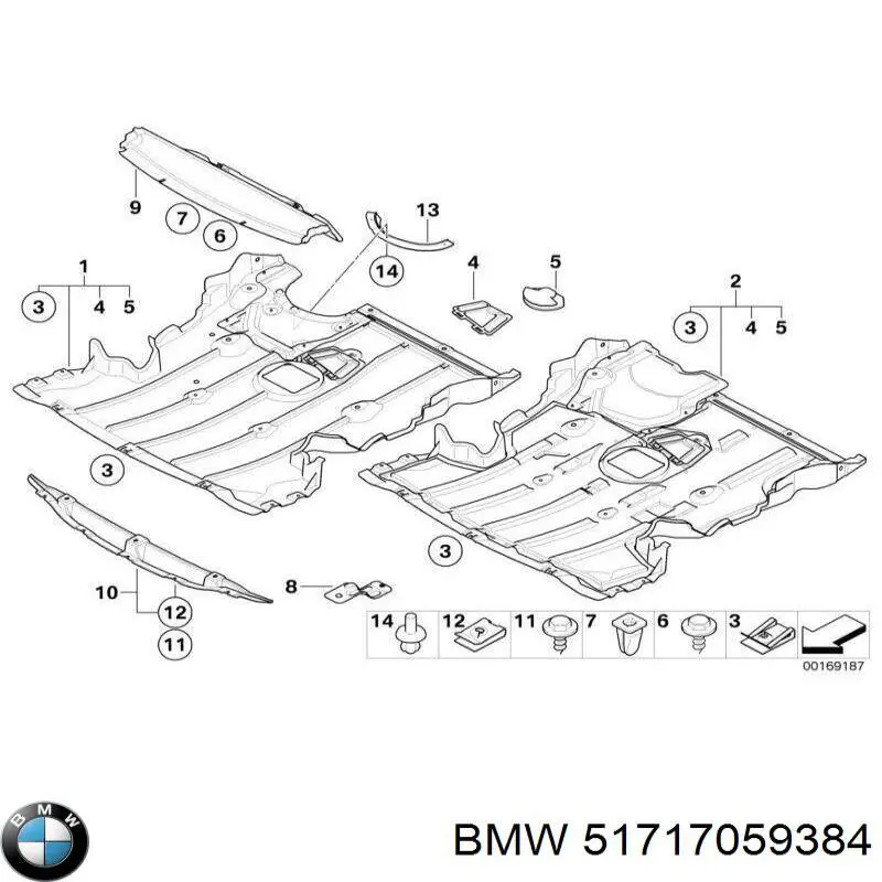  Защита двигателя, поддона (моторного отсека) BMW 1 