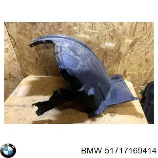 51717169414 BMW guarda-barras direito traseiro do pára-lama dianteiro